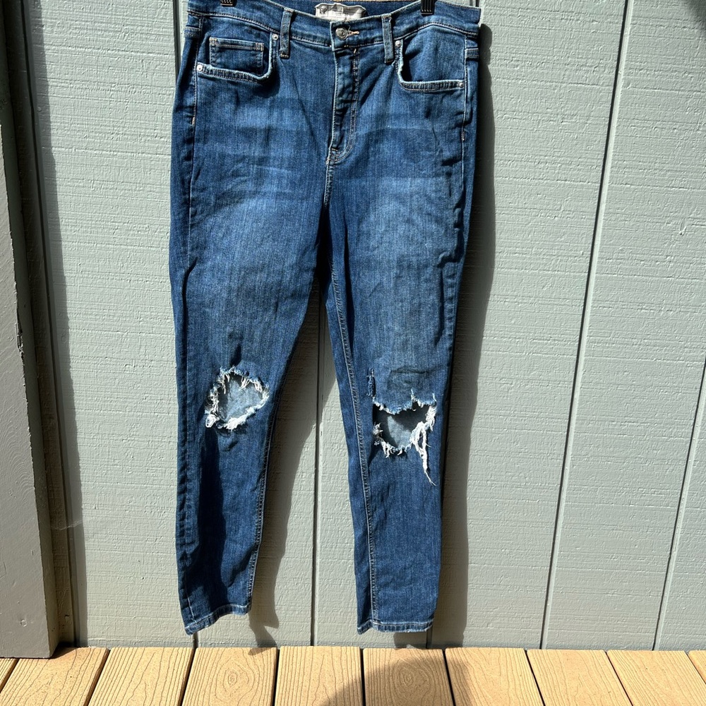 Free People High Rise Skinny Jeans